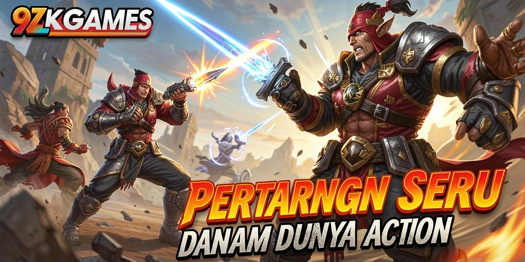 Tampilan gameplay seru dalam 9ZKGAMES dengan aksi yang mendebarkan.
