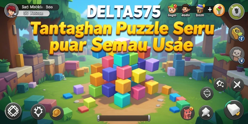 Tampilan gameplay menarik dalam DELTA575, penuh dengan teka-teki seru.