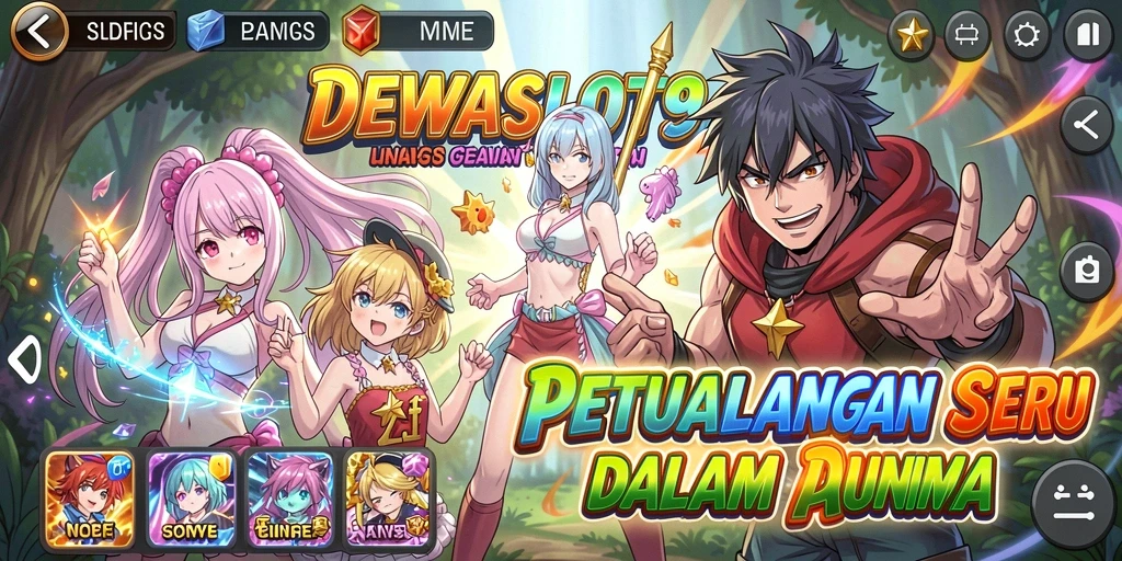 Tampilan menarik dari gameplay DEWASLOT99 dalam dunia anime.