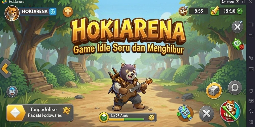 Tampilan gameplay HOKIARENA yang menarik dan penuh warna.
