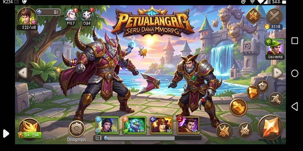 Tampilan gameplay K234 dengan pertarungan seru dan grafik menawan.