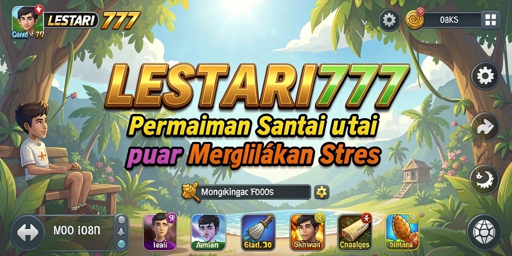 Tampilan gameplay LESTARI777 yang seru dan warna-warni.