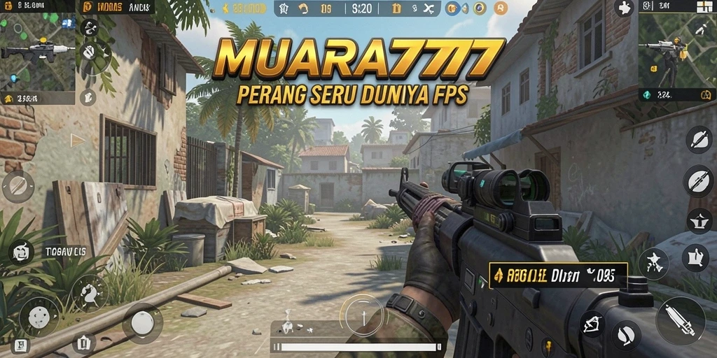 Tangkapan layar gameplay MUARA777 yang menampilkan aksi tembak-menembak intens.