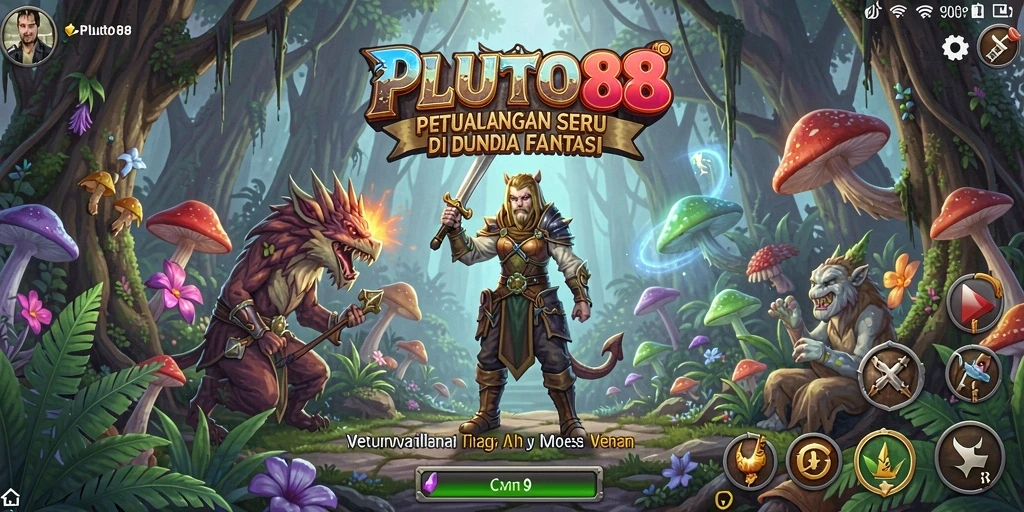 Tangkapan layar dari PLUTO88 menampilkan gameplay seru dan grafik yang menawan.