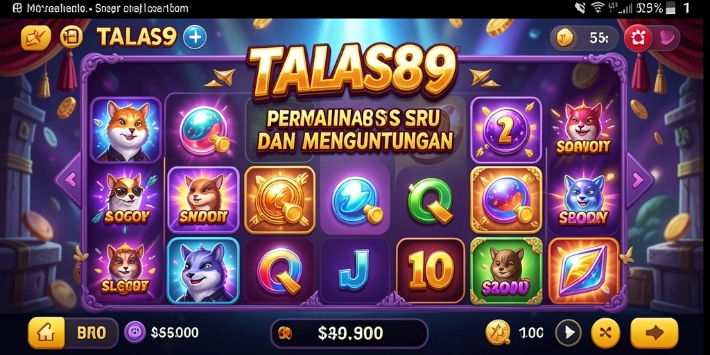 Tampilan menarik dari gameplay Slot di TALAS89.