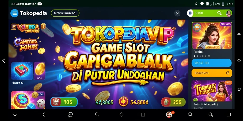 Screenshot gameplay TOKOPEDIAVIP yang menunjukkan keseruan mesin slot.