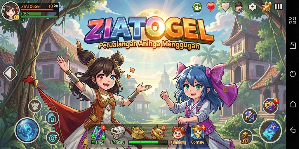 Gameplay menarik dari ZIATOGEL dengan karakter Anime.